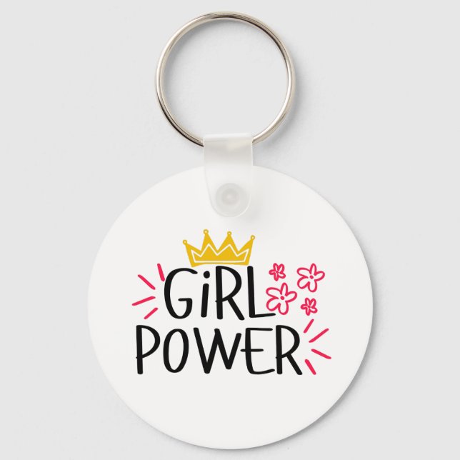 Chaveiro Dia Internacional da Mulher Poder Feminino (Frente)