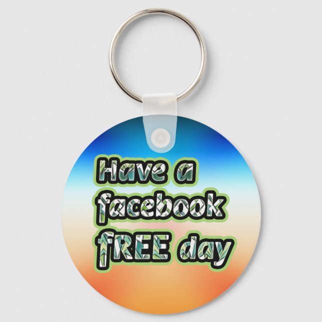 Chaveiro Dia Livre do Facebook (Frente)