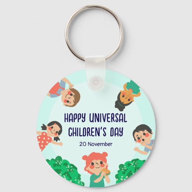 Chaveiro Dia Mundial da Criança | Dia Universal da Criança (Frente)