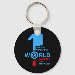 Chaveiro Dia Mundial da Diabetes 2023 Diabetes Tipo 1 Tipo 