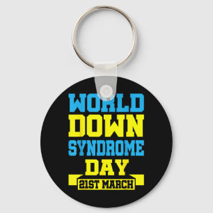 Chaveiro Dia Mundial da Síndrome de Down 21 de Março