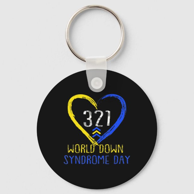 Chaveiro Dia Mundial da Síndrome de Down Amor  (Frente)
