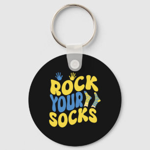 Chaveiro Dia Mundial da Síndrome de Down Balance Socks Groo