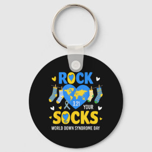 Chaveiro Dia Mundial da Síndrome de Down Rock Socks Conscie