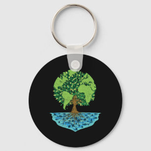 Chaveiro Dia Mundial da Terra Salva A Floresta Do Meio Natu
