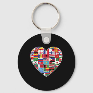 Chaveiro Dia Mundial das Bandeiras