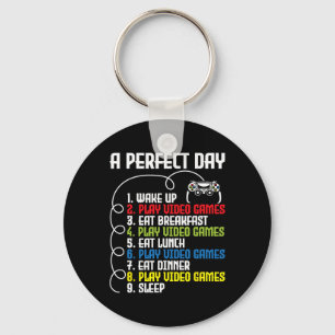 Chaveiro Dia Perfeito - Divertido Jogo de Vídeo Game Gamer