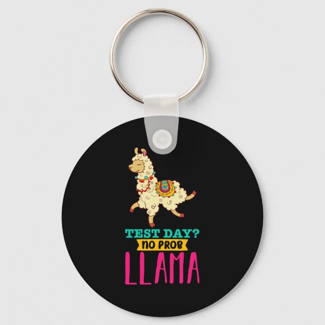 Chaveiro Dia sem problema Camisa Llama Oferta de oferta (Frente)