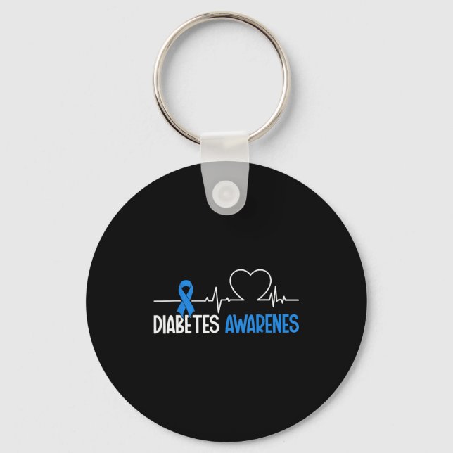 Chaveiro Diabetes Awareness Day World Diabetes Month  (Frente)