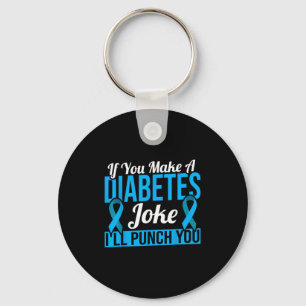 Chaveiro Diabetes Azuis Piada de Diabetes