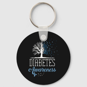 Chaveiro Diabetes Consciência Mês Vintage Borboleta T1 T2