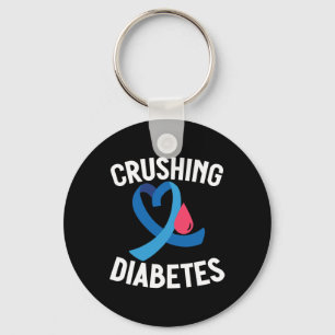 Chaveiro Diabetes Sensibilização do Guerreiro T1D Esmagando