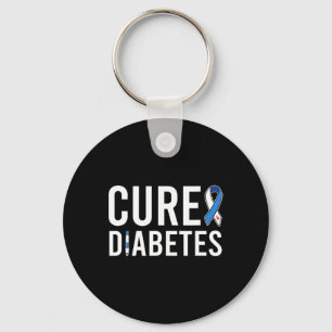 Chaveiro Diabetes Sensibilização Fita Cura Tipo 1 Diabetes