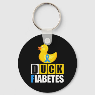 Chaveiro Diabetes Tipo 1 Pato Fiabetes T1d Conscientização