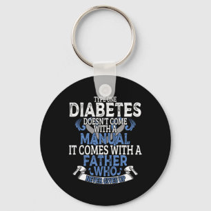 Chaveiro Diabetes Tipo 1 Sensibilização Diabética T1D Homen
