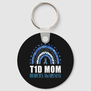 Chaveiro Diabetes Tipo 1 T1d Mãe Compreensão Diabetes Arco-