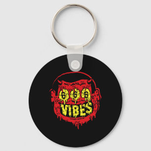 Chaveiro Diabo 666 Vibes - Estilo Retro 666 Mau Funny Hallo