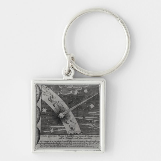 Chaveiro Diagrama astrológico do cometa (Frente)