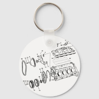 Chaveiro Diagrama do motor 454ci