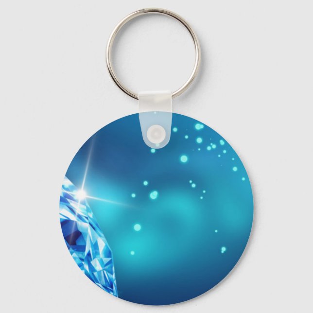 Chaveiro diamante azul (Frente)