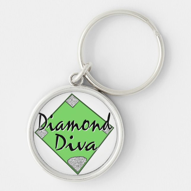 Chaveiro Diamond Diva Softball (Frente)