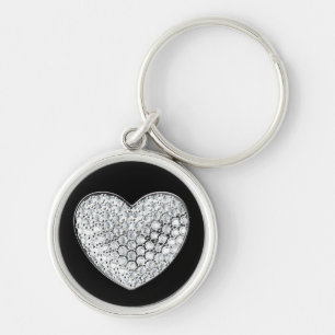 Chaveiro Diamond Heart-Black Bg