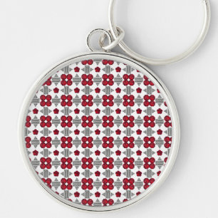 Chaveiro Diamond Ruby Gemstone Art, Red