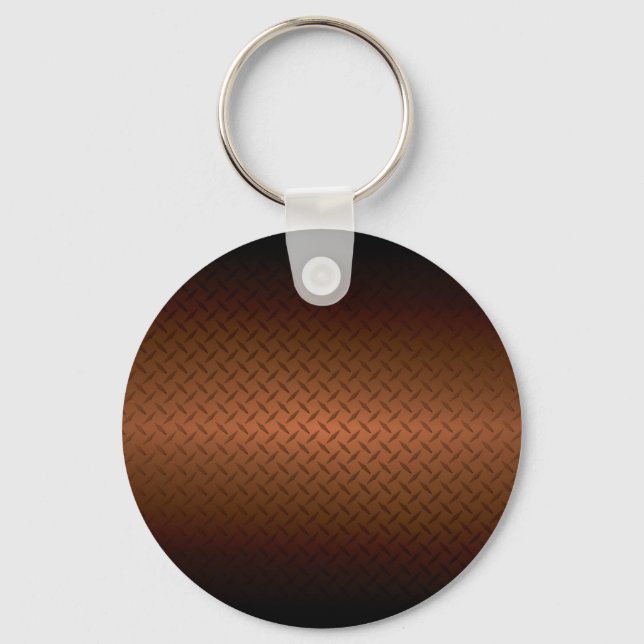 Chaveiro Diamondplate Look Pattern Black to Copper Fade (Pa (Frente)