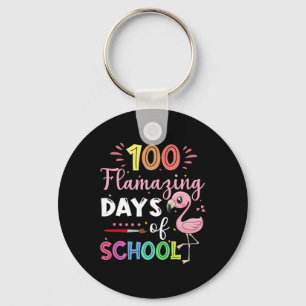 Chaveiro Dias Incríveis De Ensino De Estudantes Flamingo, C