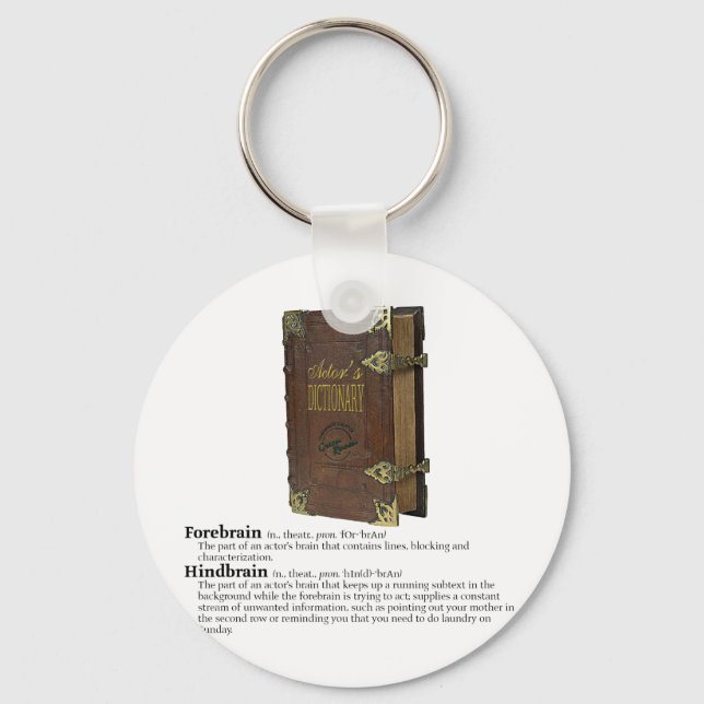 Chaveiro Dicionário de Atores - Cérebros (Frente)