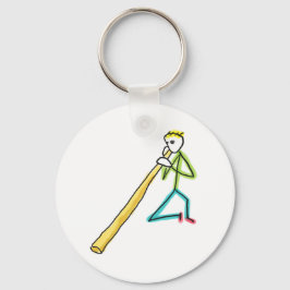 Chaveiro Didgeridoo Stickman