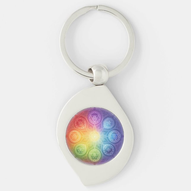 Chaveiro Die 7 Chakren´9 (Frente)