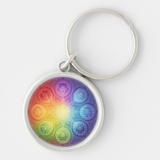 Chaveiro Die 7 Chakren´9 (Frente)