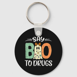 Chaveiro Diga Boo às Drogas Piada de Halloween Semana da Fi