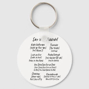 Chaveiro Diga-o no Yiddish