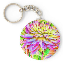 Digital Watercolor Dahlia