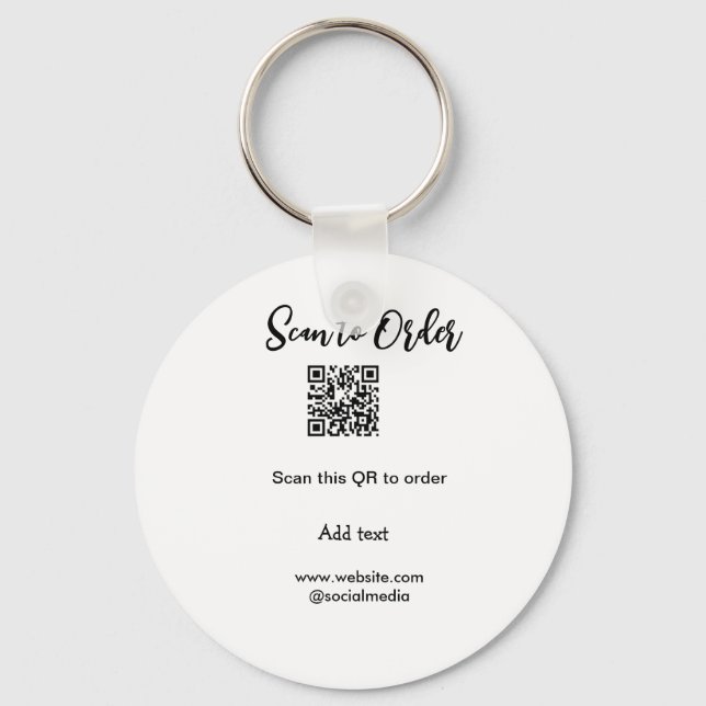 Chaveiro Digitalizar para fazer a varredura do código QR ad (Frente)