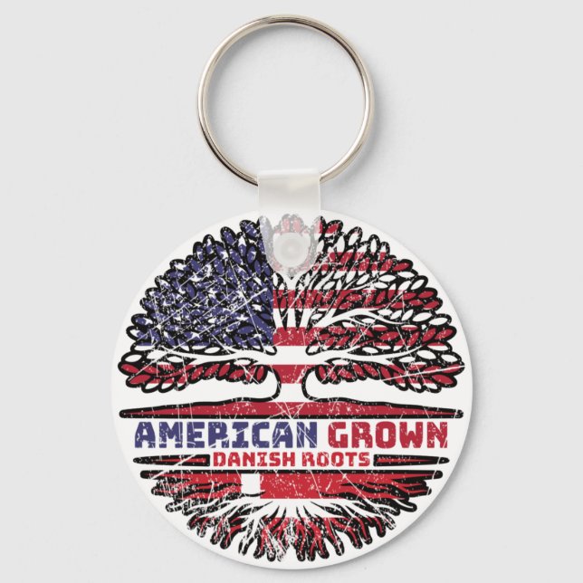Chaveiro Dinamarca Dinamarquesa US American USA United Stat (Frente)