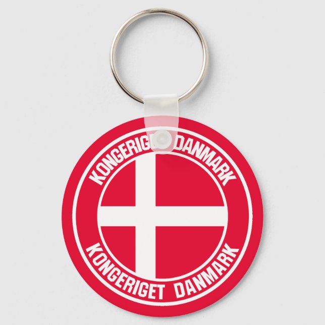 Chaveiro Dinamarca Round Emblem (Frente)