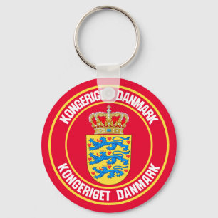 Chaveiro Dinamarca Round Emblem