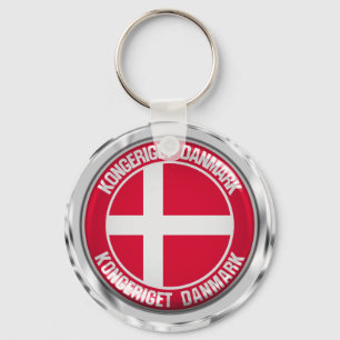 Chaveiro Dinamarca Round Emblem