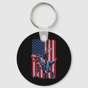 Chaveiro Dino Abraham Lincoln 4 De Julho Shirt Boys America