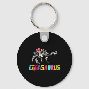 Chaveiro Dino do Dia de Páscoa - Eggasaurus Estegossauro Ov