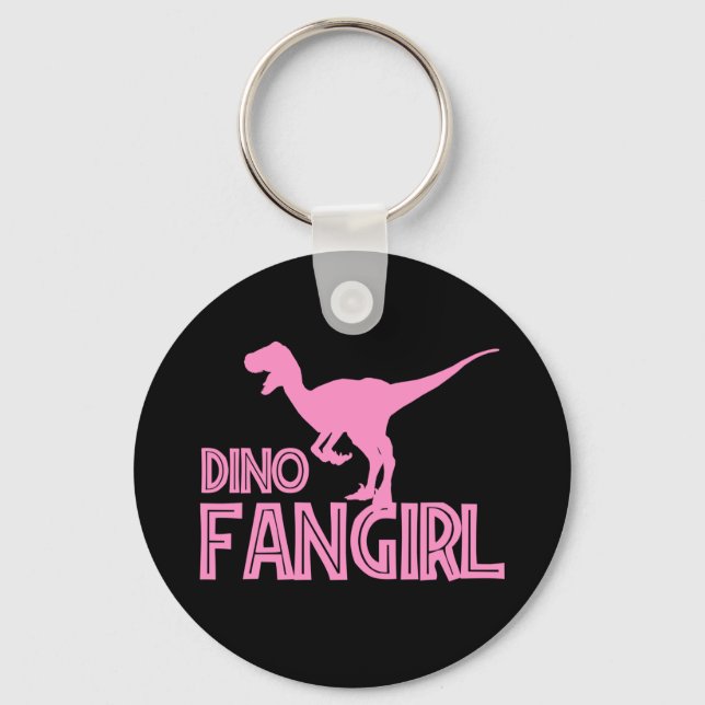Chaveiro Dino Fangirl - Lover do Dinossauro (Frente)