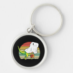Chaveiro Dino Fantasma Engraçado Halloween