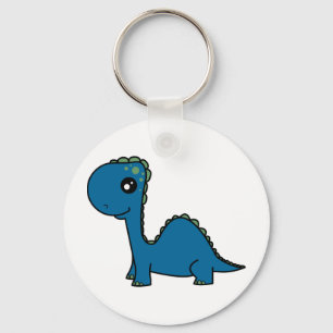 Chaveiro Dinossauro bonito do bebê azul