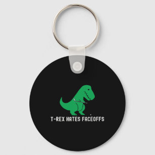 Chaveiro Dinossauro de hóquei T-rex engraçado odeia disputa