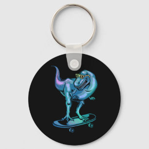 Chaveiro Dinossauro Em Skate Equipamento De Dinossauro Em S