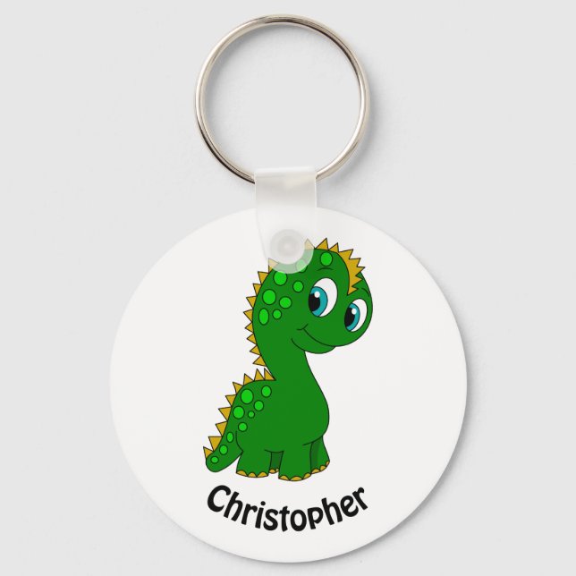 Chaveiro Dinossauro Gato Personalizado (Frente)