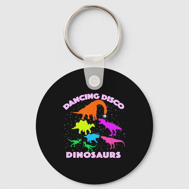 Chaveiro Dinossauros Dançando Disco Provam Ser um Professor (Frente)